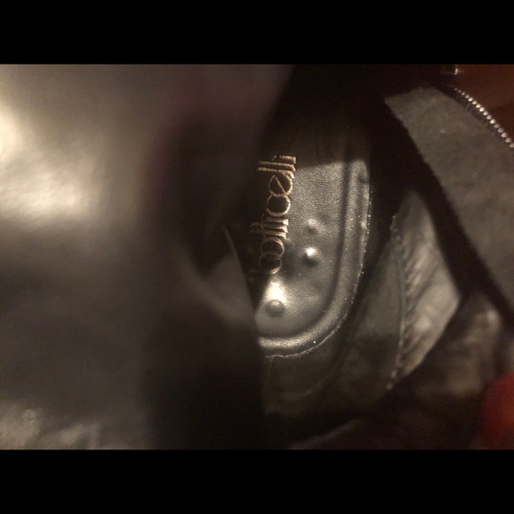 Botticelli Black Patent Leather Low Wedge Boots 35 - Picture 11 of 12